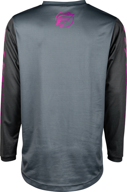 Детска мотокрос блуза FLY RACING F-16 Riding - Grey/Charcoal/Pink