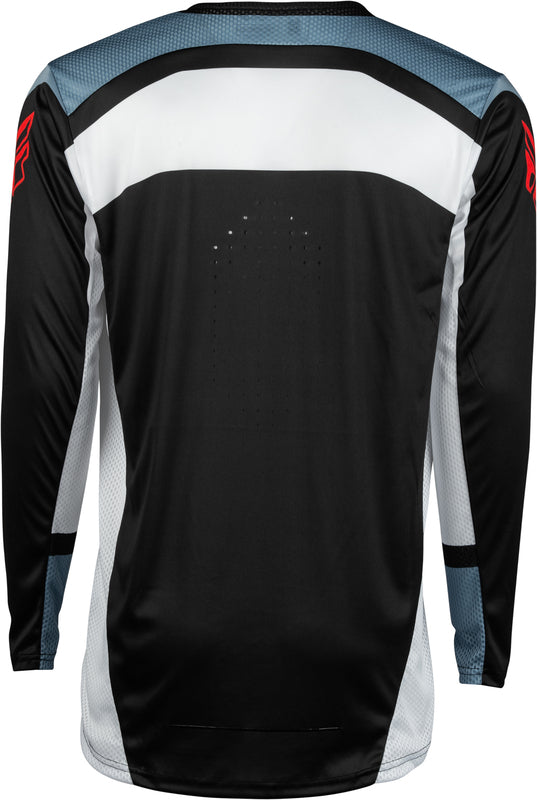 Мотокрос блуза FLY RACING Lite- Black/White/Denim Grey
