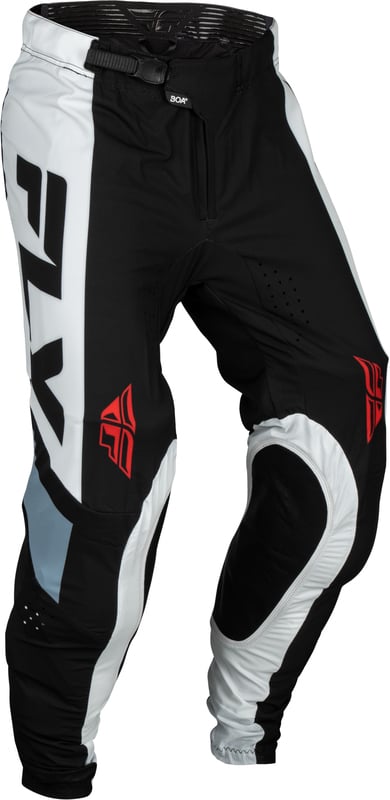 Мотокрос брич FLY RACING Lite- Black/White/Denim Grey