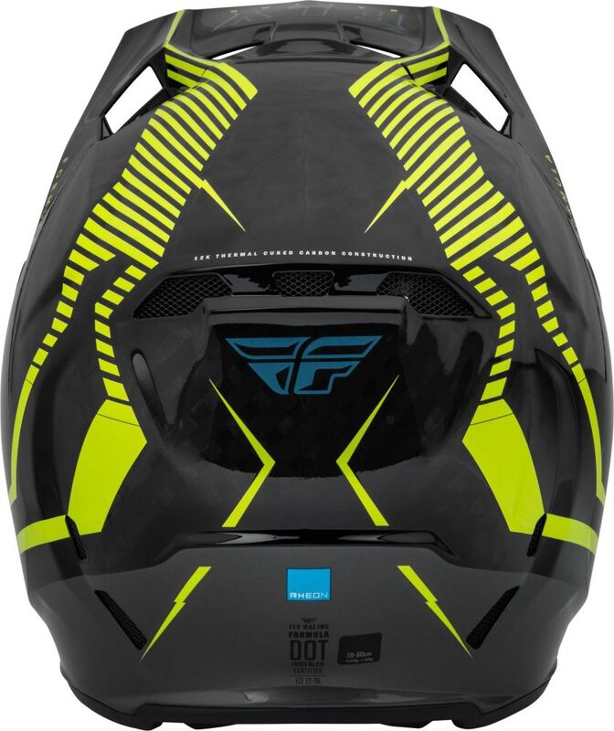 Мотокрос каска FLY RACING Formula Carbon Tracer Helmet - Hi-Vis/Black