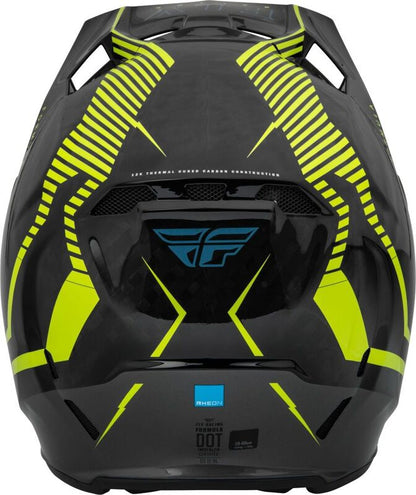 Мотокрос каска FLY RACING Formula Carbon Tracer Helmet - Hi-Vis/Black