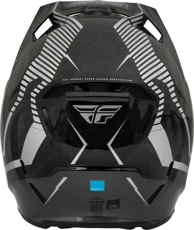 Мотокрос каска FLY RACING Formula Carbon Tracer Helmet - Silver/Black