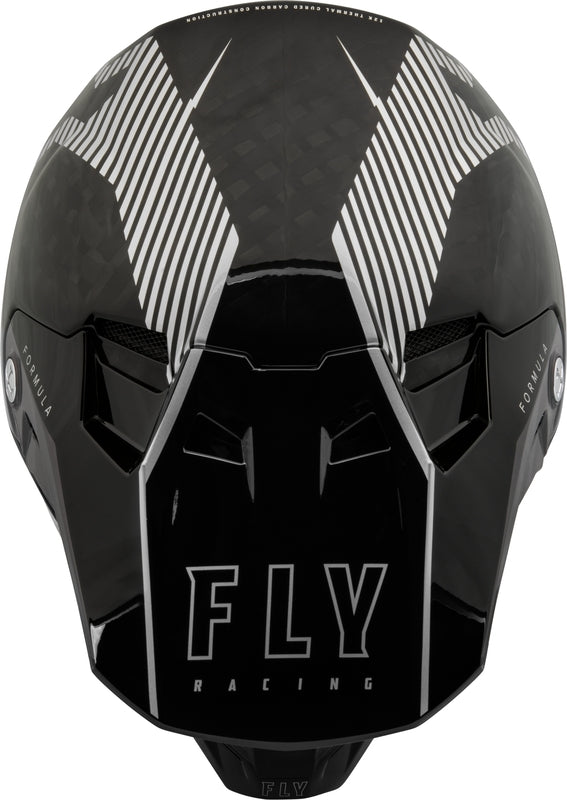 Мотокрос каска FLY RACING Formula Carbon Tracer Helmet - Silver/Black
