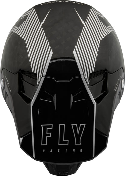 Мотокрос каска FLY RACING Formula Carbon Tracer Helmet - Silver/Black