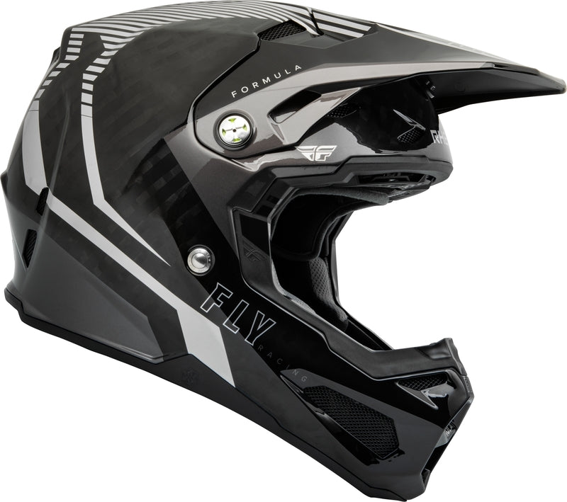 Мотокрос каска FLY RACING Formula Carbon Tracer Helmet - Silver/Black