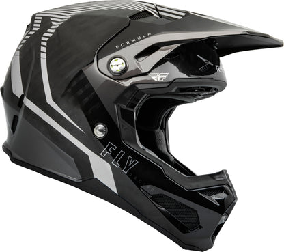 Мотокрос каска FLY RACING Formula Carbon Tracer Helmet - Silver/Black