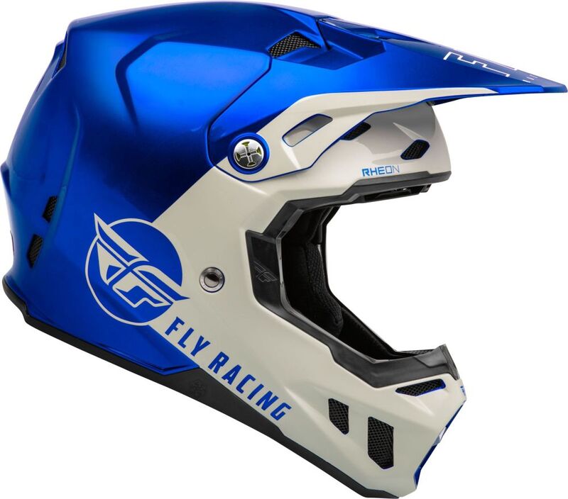 Мотокрос каска FLY RACING Formula CC Centrum - Metallic Blue/Light Grey
