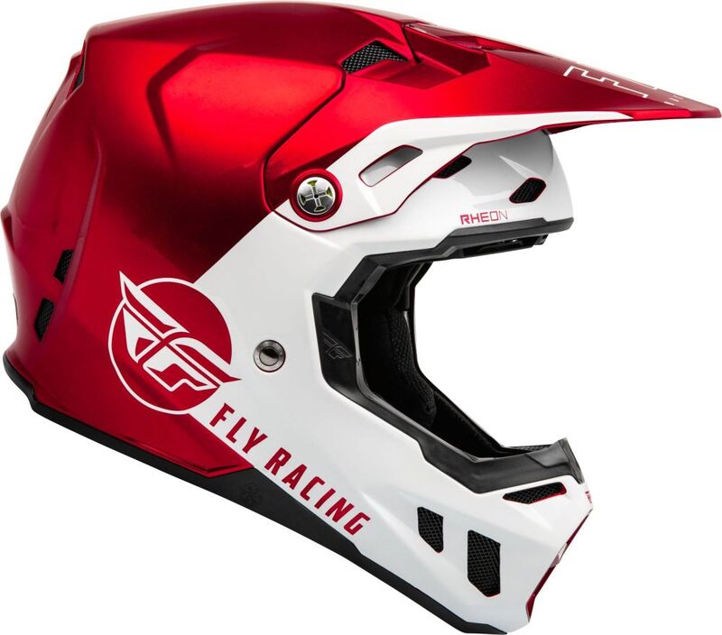 Мотокрос каска FLY RACING Formula CC Centrum - Metallic Red/White