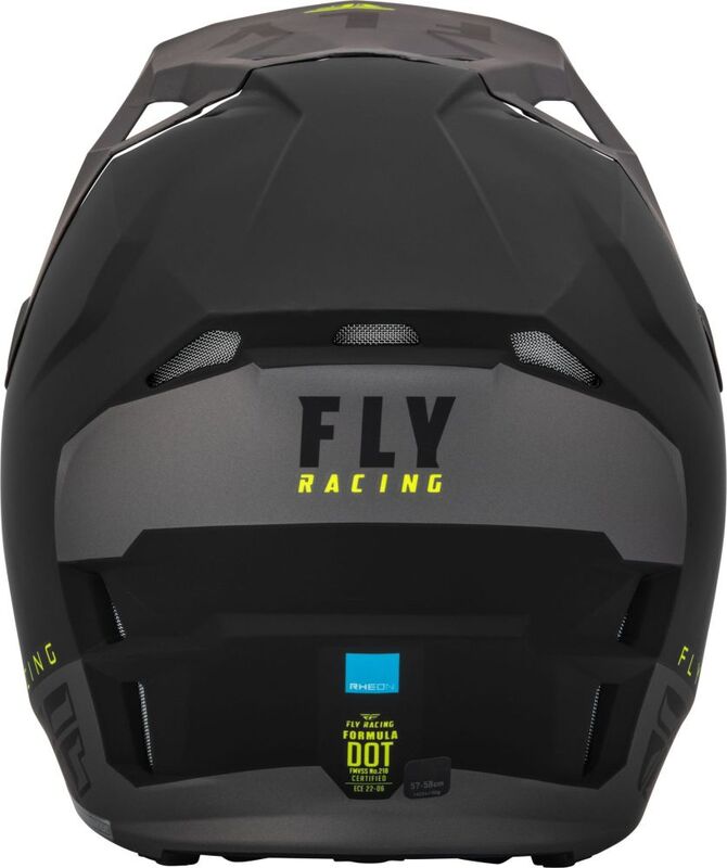 Мотокрос каска FLY RACING Formula CP Slant- Matte Black/Grey/Hi-Vis