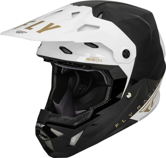 Мотокрос каска FLY RACING Formula CP Slant- Black/White/Gold