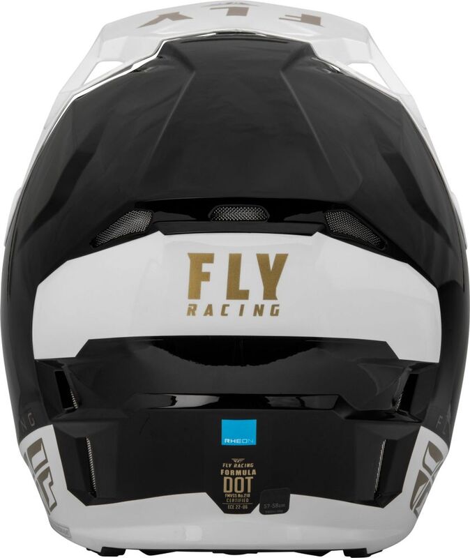 Мотокрос каска FLY RACING Formula CP Slant- Black/White/Gold