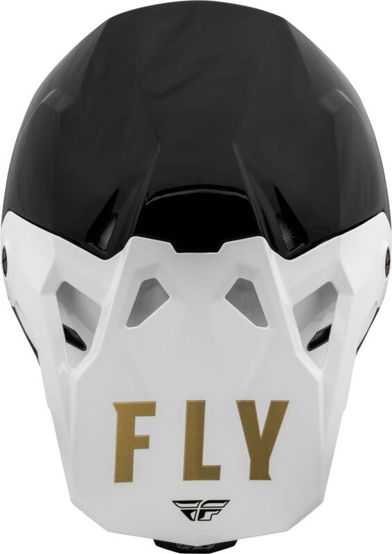 Мотокрос каска FLY RACING Formula CP Slant- Black/White/Gold