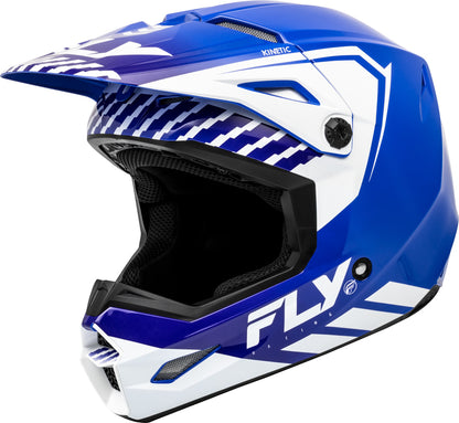 Мотокрос каска FLY RACING Formula Kinetic Menace - Blue/White