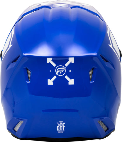 Детска крос каска FLY RACING Kinetic Menace - Blue/White