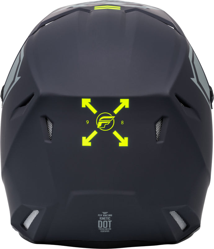 Мотокрос каска FLY RACING Formula Kinetic Menace - Matte Grey/Hi-Vis
