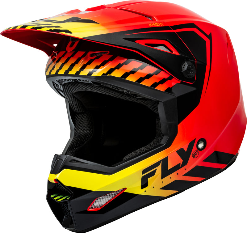 Мотокрос каска FLY RACING Formula Kinetic Menace - Red/Black/Yellow