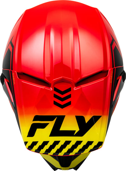 Мотокрос каска FLY RACING Formula Kinetic Menace - Red/Black/Yellow