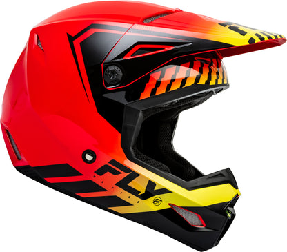Мотокрос каска FLY RACING Formula Kinetic Menace - Red/Black/Yellow