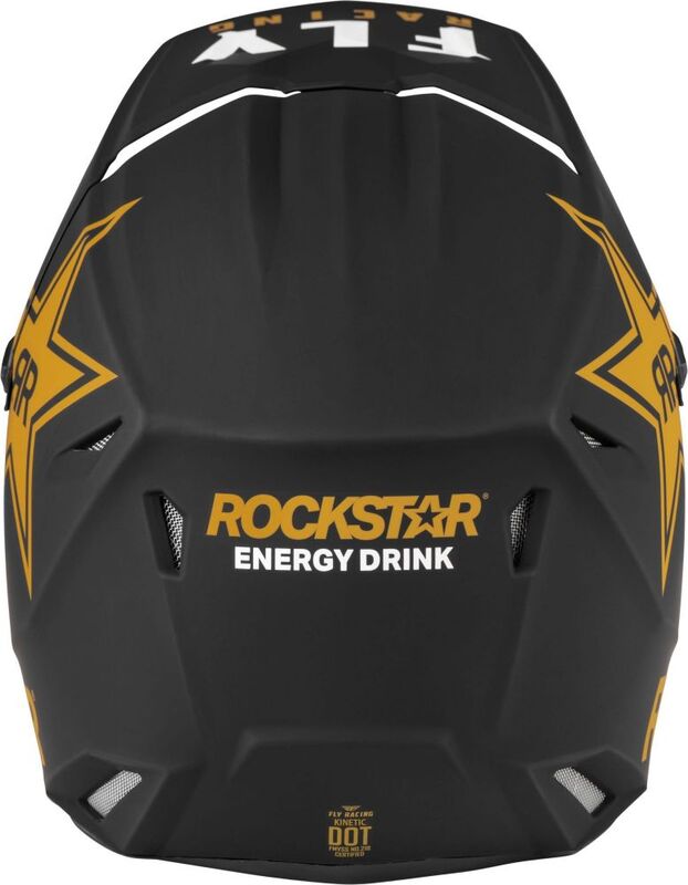 Мотокрос каска FLY RACING Formula Kinetic Rockstar - Matte Black/Gold