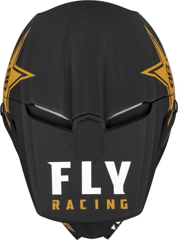 Мотокрос каска FLY RACING Formula Kinetic Rockstar - Matte Black/Gold
