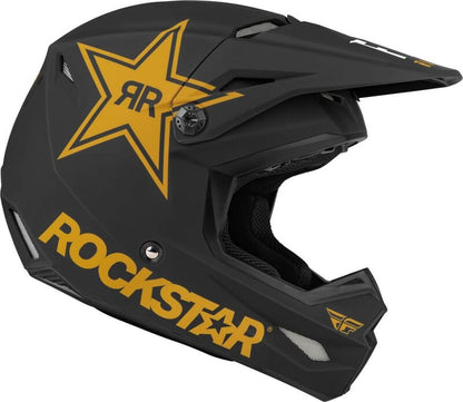Мотокрос каска FLY RACING Formula Kinetic Rockstar - Matte Black/Gold