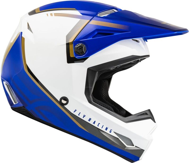 Мотокрос каска FLY RACING Formula Kinetic Vision-White/Blue