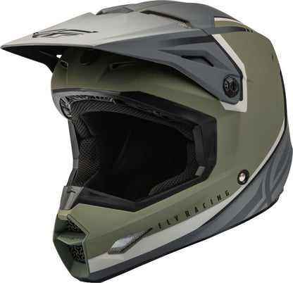 Мотокрос каска FLY RACING Formula Kinetic Vision-Olive Green/Grey