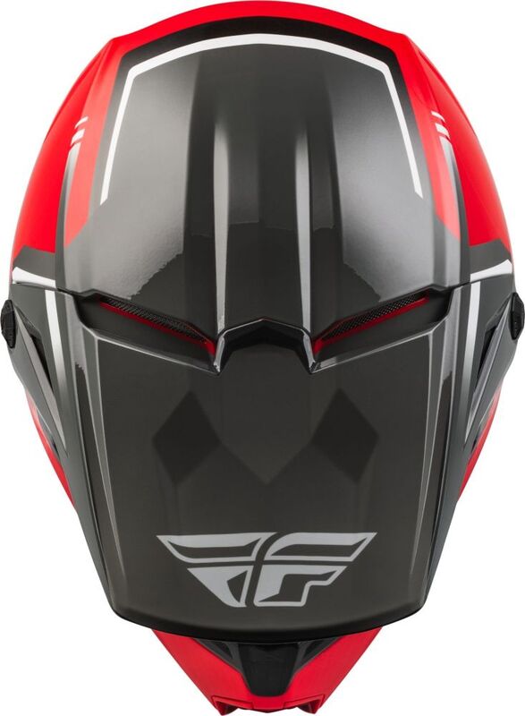 Мотокрос каска FLY RACING Formula Kinetic Vision-Red/Grey
