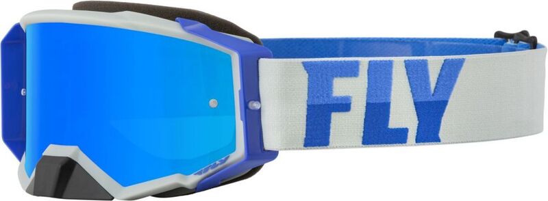 Мотокрос очила FLY RACING Zone Pro Grey/Blue - Sky Blue Mirror/Smoke Lens