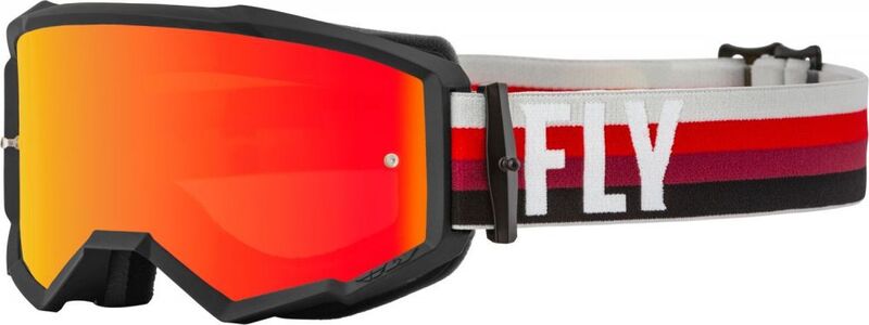 Мотокрос очила FLY RACING Zone Black/Red - Red Mirror/Amber Lens