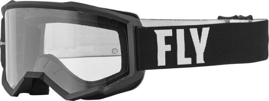 Детски мотокрос очила FLY RACING Focus Black/White - Clear