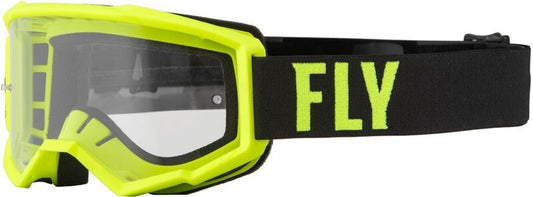 Детски мотокрос очила FLY RACING Focus Hi-Vis/Blk - Clear
