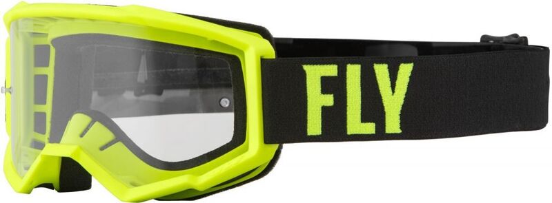 Мотокрос очила FLY RACING Focus Hi-Vis/Black - Clear Lens