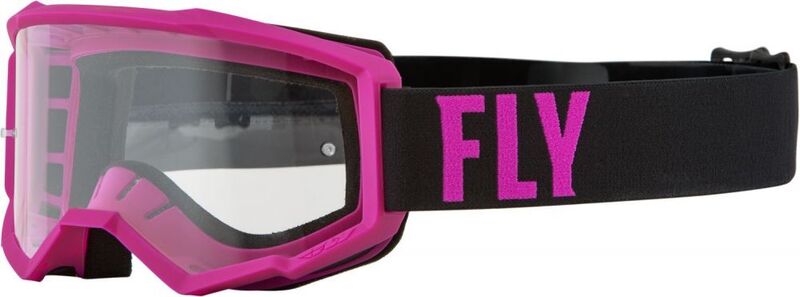 Мотокрос очила FLY RACING Focus Pink/Black - Clear Lens