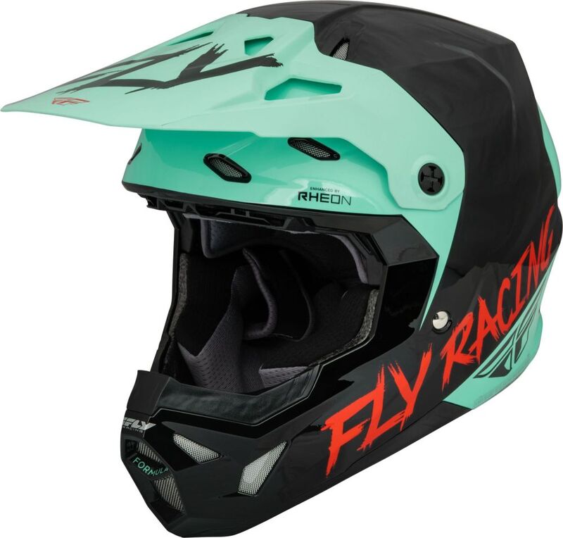 Мотокрос каска FLY RACING Formula CP- Black/Mint/Red