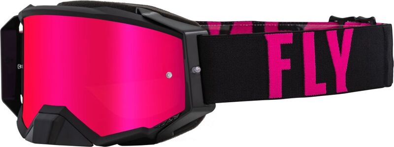Мотокрос очила FLY RACING Zone Pro Black/Pink - Pink Mirror/Smoke Lens