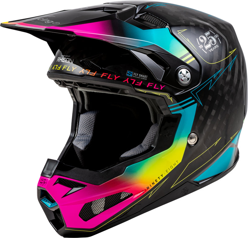 Мотокрос каска FLY RACING Formula Smart Carbon Legacy-Black/Blue/Fuschia