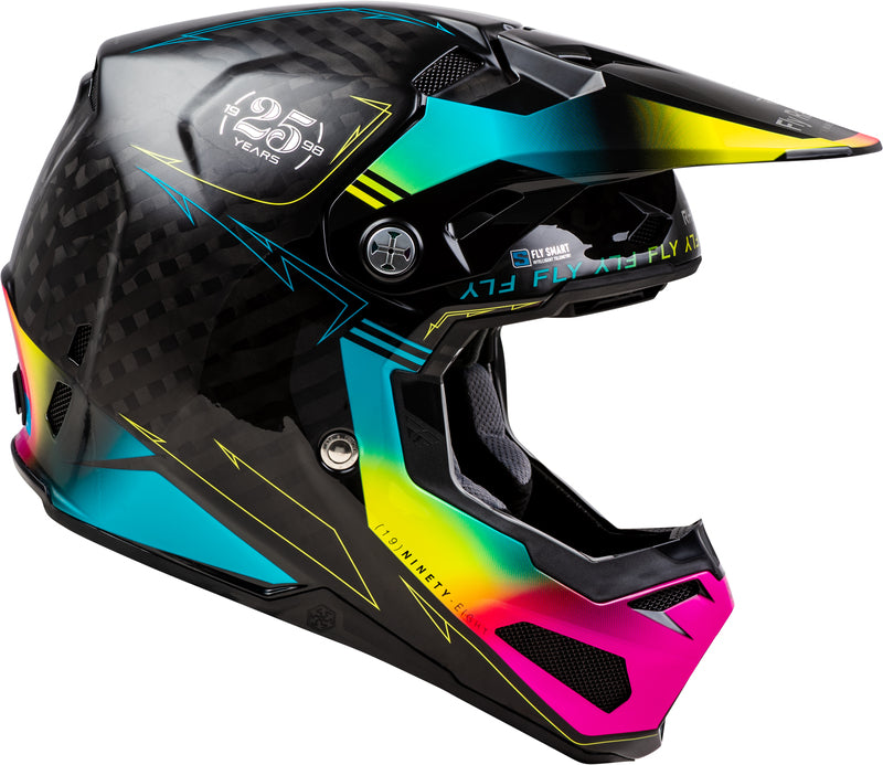 Мотокрос каска FLY RACING Formula Smart Carbon Legacy-Black/Blue/Fuschia