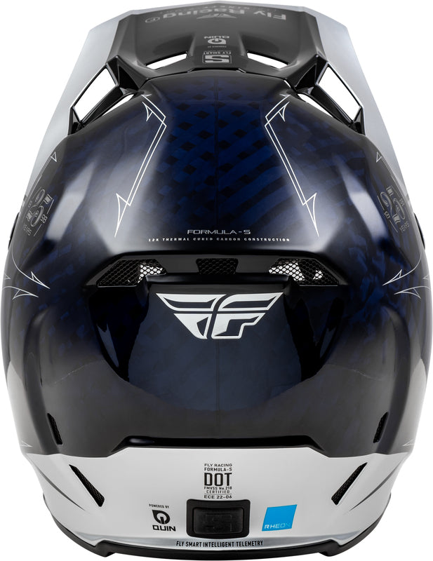 Мотокрос каска FLY RACING Formula Smart Carbon Legacy-Blue/Silver
