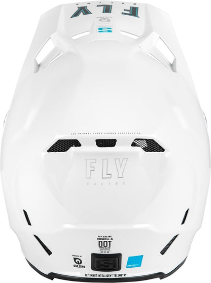 Детска мотокрос каска FLY RACING Formula S Carbon Solid Helmet - White 2025