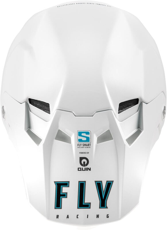 Детска мотокрос каска FLY RACING Formula S Carbon Solid Helmet - White 2025