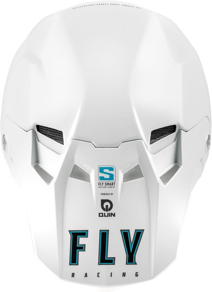 Детска мотокрос каска FLY RACING Formula S Carbon Solid Helmet - White 2025