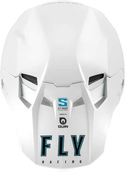 Мотокрос каска FLY RACING Formula S Carbon Solid Helmet - White 2025