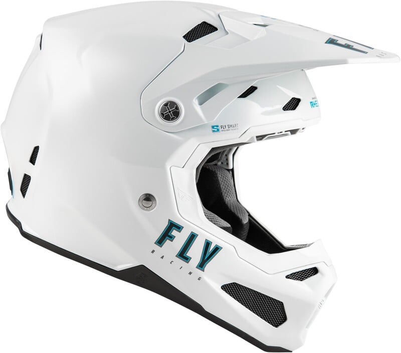 Мотокрос каска FLY RACING Formula S Carbon Solid Helmet - White 2025
