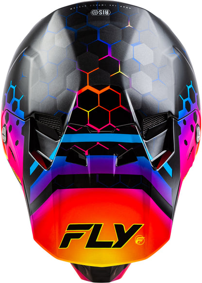 Мотокрос каска FLY RACING Formula CC Tektonic - Black/Sunset