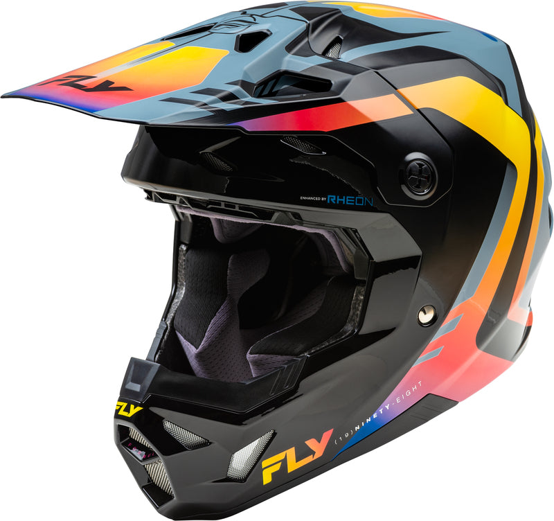 Мотокрос каска FLY RACING Formula CP Krypton - Grey/Black/Electric Fade