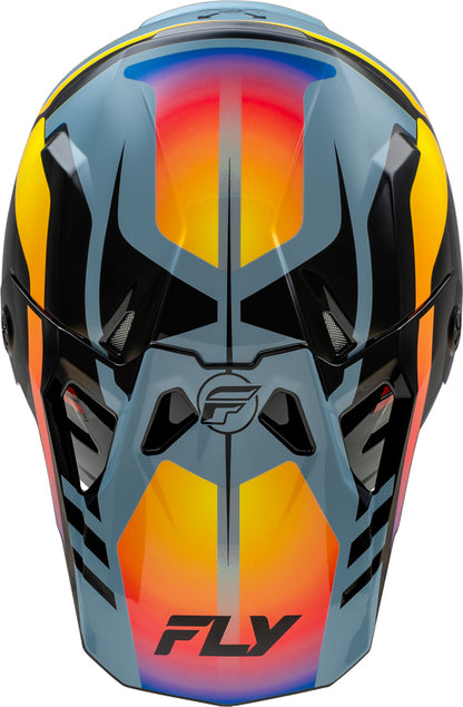 Мотокрос каска FLY RACING Formula CP Krypton - Grey/Black/Electric Fade