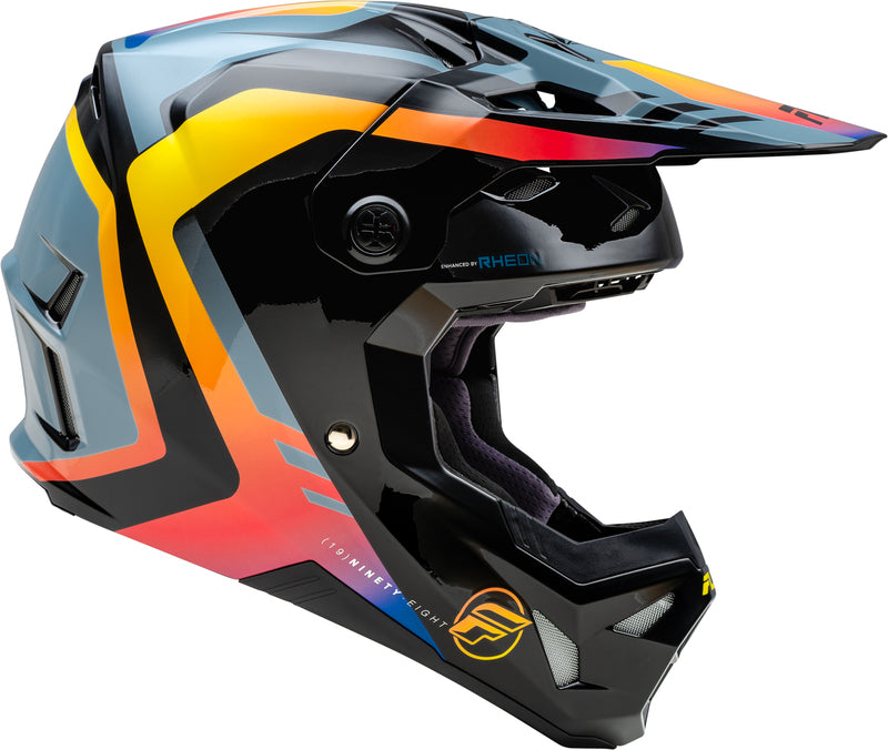 Мотокрос каска FLY RACING Formula CP Krypton - Grey/Black/Electric Fade