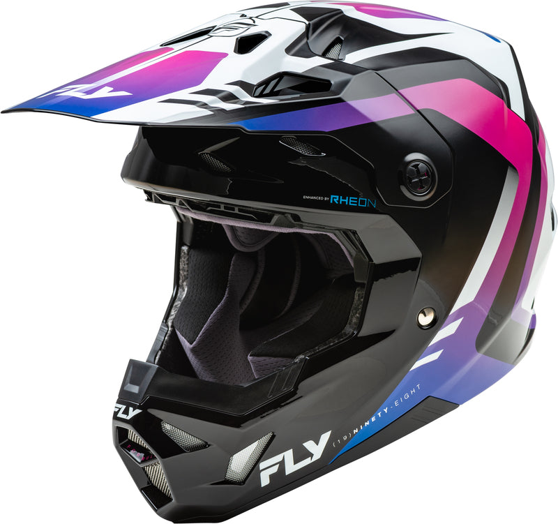 Мотокрос каска FLY RACING Formula CP Krypton - White/Black/Purple