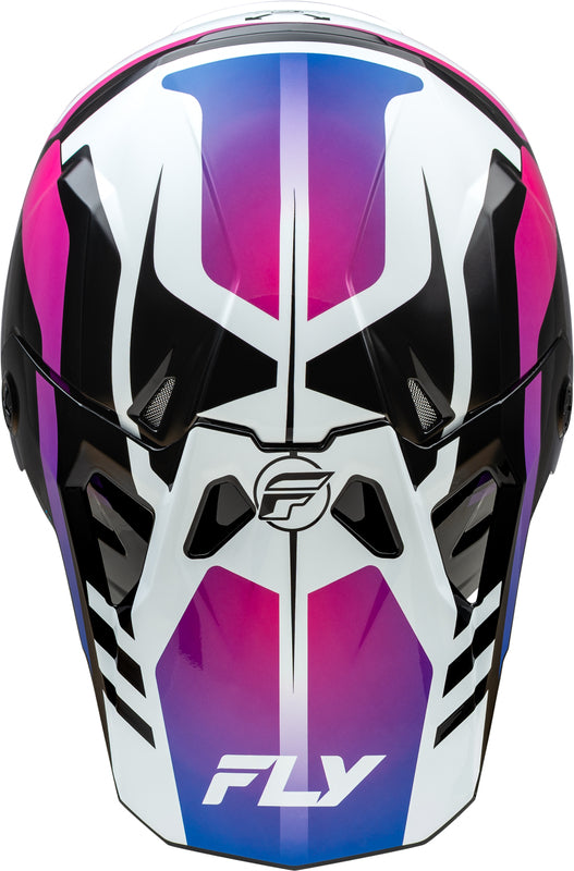 Мотокрос каска FLY RACING Formula CP Krypton - White/Black/Purple